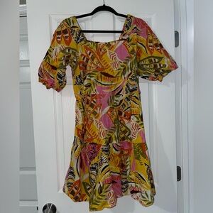 Mlle Gabrielle Multicolor Tropical Mini Dress